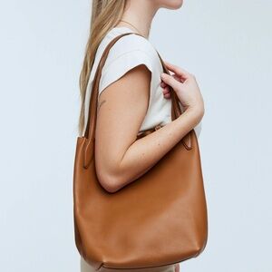 Madewell Brown Leather Tote Bag